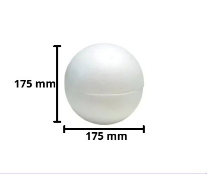 BOLA ISOPOR 175MM
